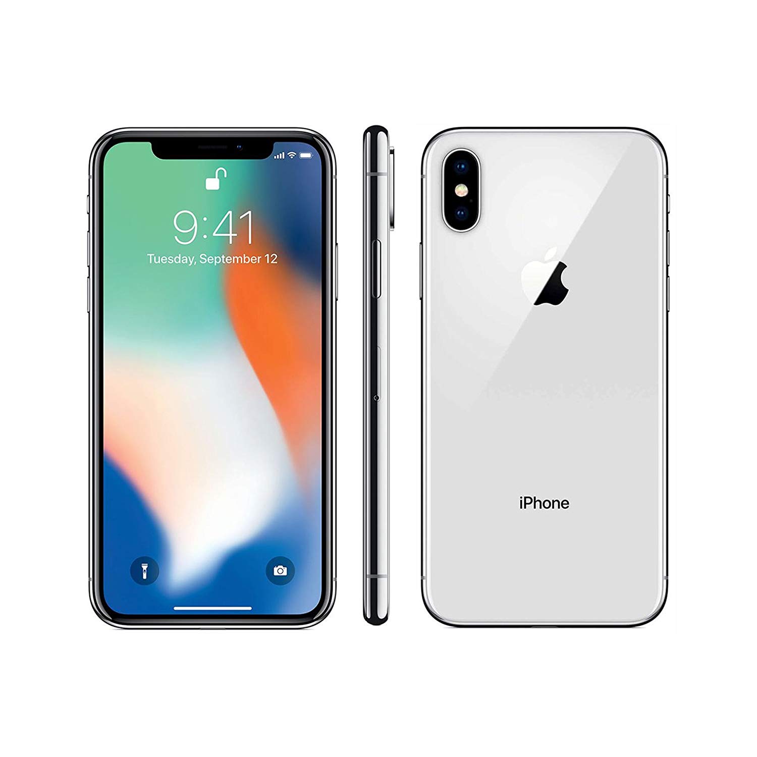 Apple iPhone X 64GB Silver UNLOCKED Good | eBay