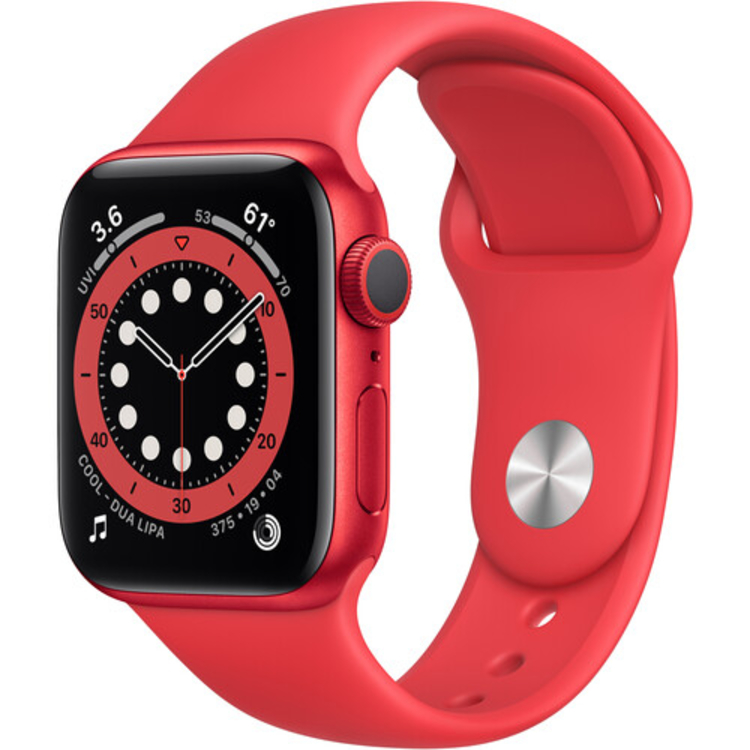 Apple Watch Series 6 40mm GPS RED Case RED Band M00A3LL/A Good